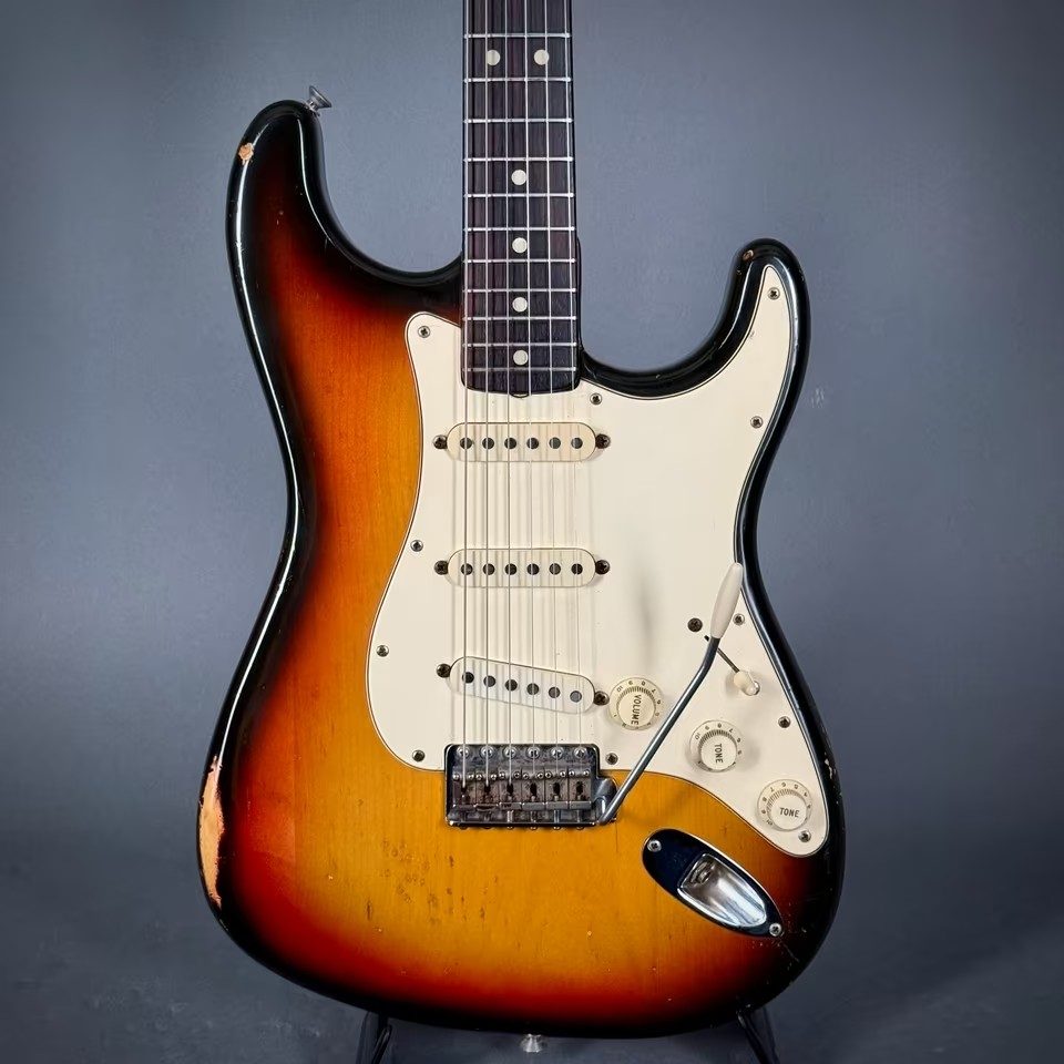 1971 Fender Stratocaster RW 4 bolt all original 3,190kg sunburst inkl. Koffer