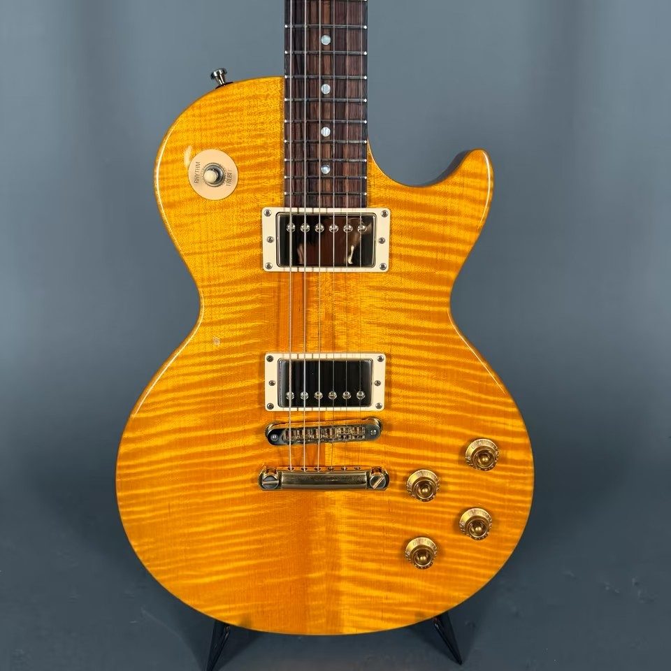 2001 Gibson Les Paul Special Plus Flame Top Amber Gold inkl. original Case