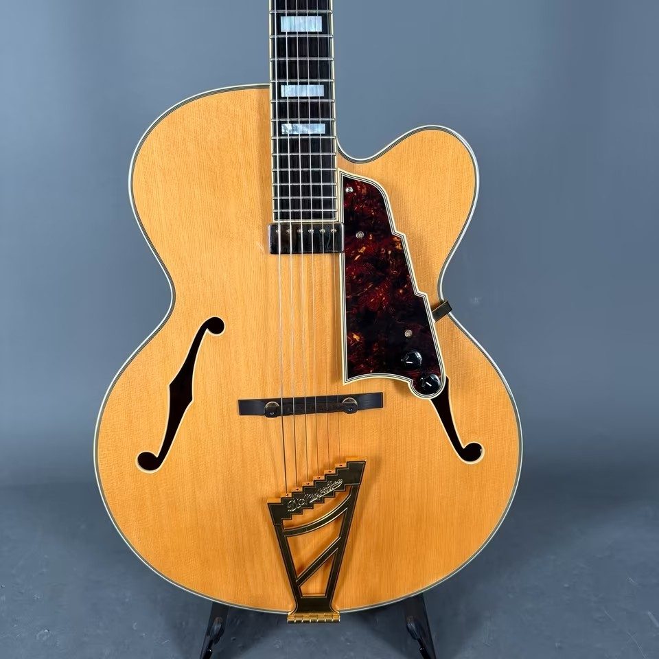 D`Angelico Premier EXL1 Honey Blonde Archtop Tonabnehmer inkl. Koffer