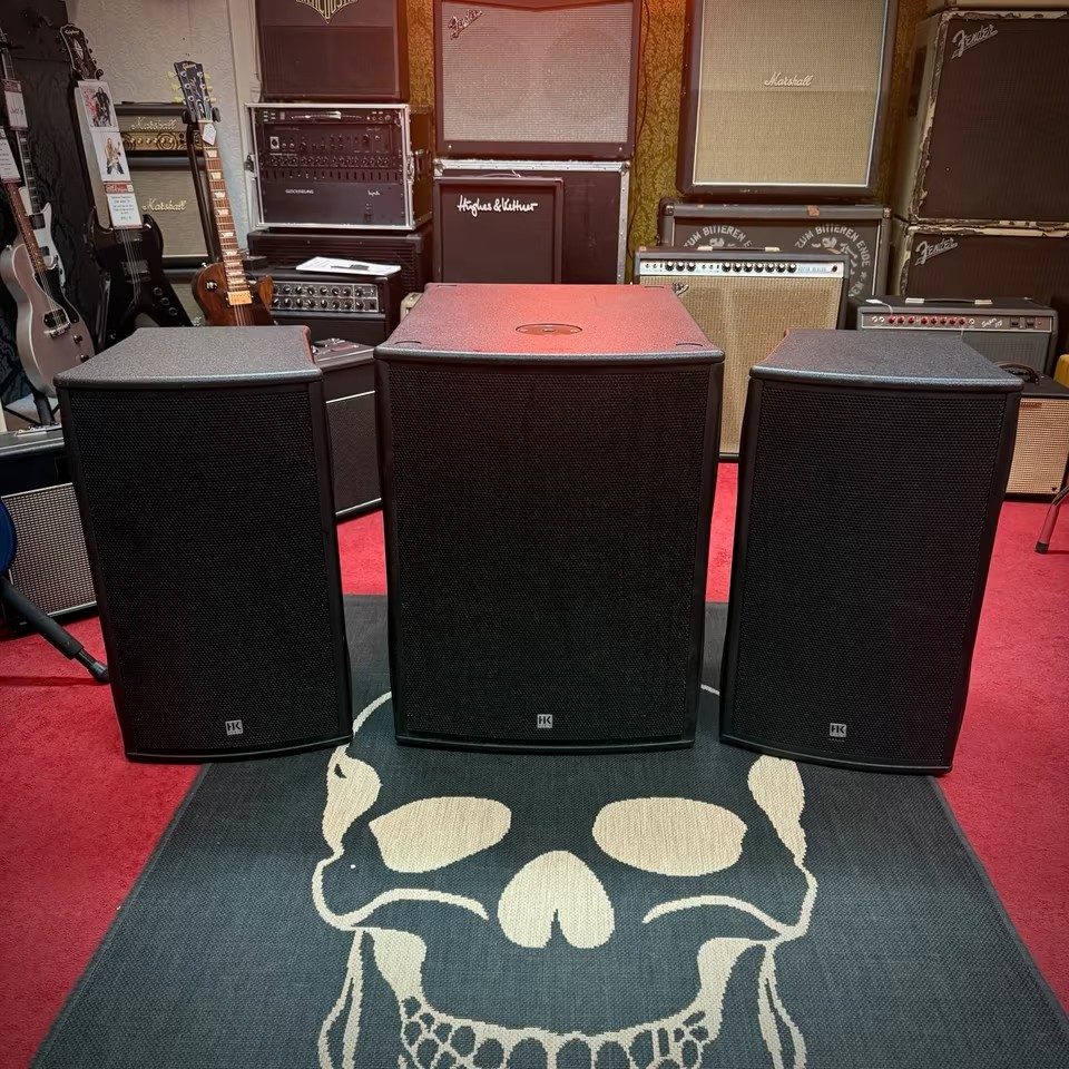 HK Audio PULSAR PA Anlage DJ 2 x PL112 FA + PL 118 Sub Aktiv